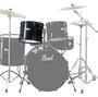 Svart Pearl 12" och 14" puka  